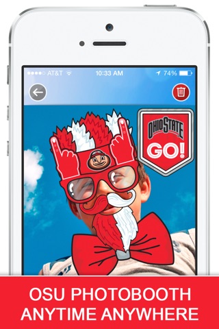 OSU Stikis. Ohio State University Photo Booth & Buckeye Stickers Application screenshot 3