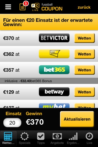 Fussball Coupon screenshot 3