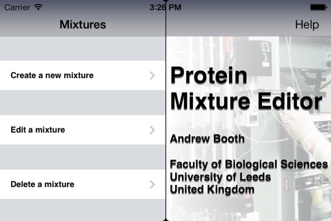Mixture Editor for Protein Purification screenshot 2