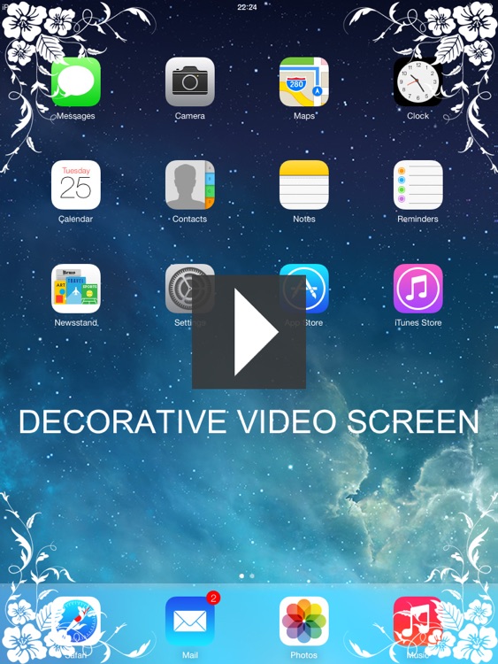 Decor video screen