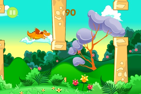 Flap! - help the flappy dragon to fly screenshot 2