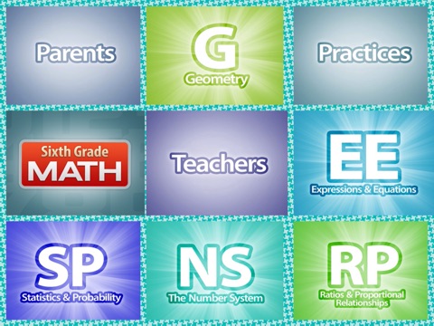 Math Sixth Grade -  Common Core curriculum builder and lesson designer for teachers and parents screenshot 2