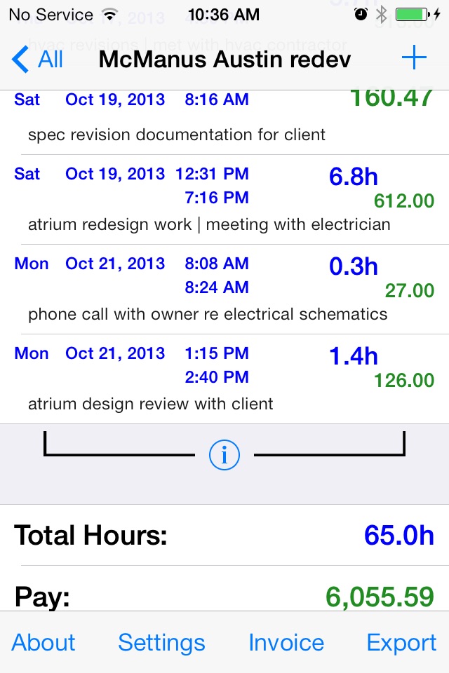 HourBill - fast time + expense management, timesheet and billing screenshot 3