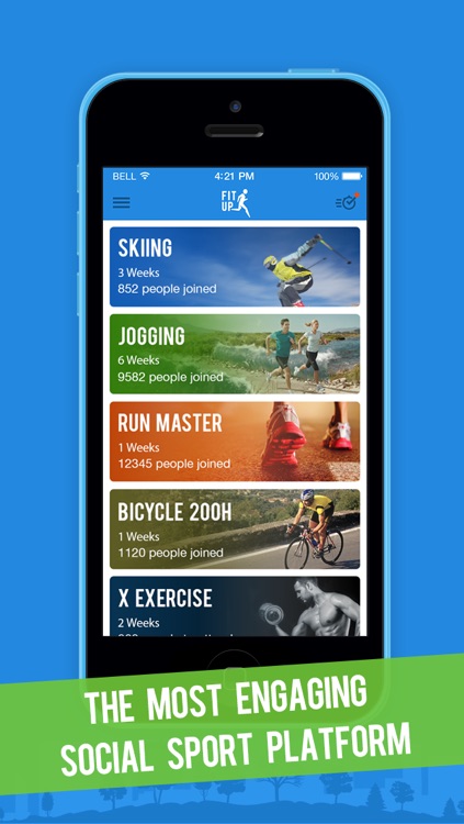 FitUp – The First Inspirational Social Network for Fitness, Workout and Exercise, A Place to Compete and Commit to Fitness