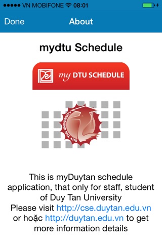 myDTU Schedule screenshot 2