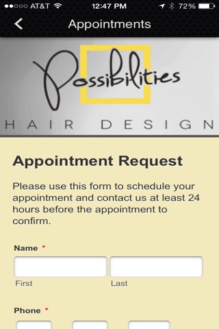 Possibilities Hair Design screenshot 2