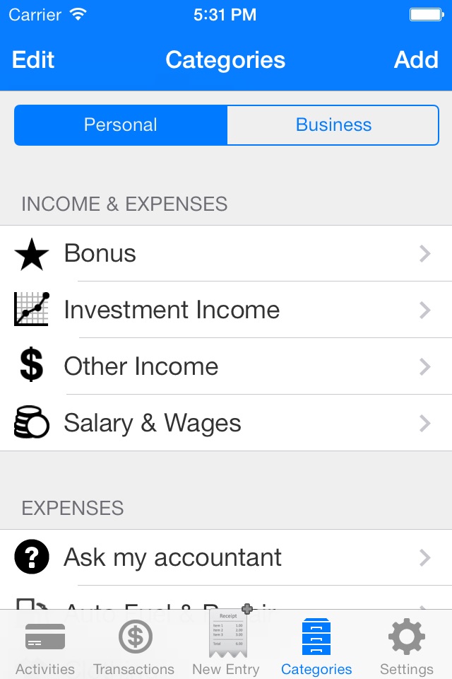 EZ Track™ Personal & Business Expense Finance Debt Tracker App screenshot 3