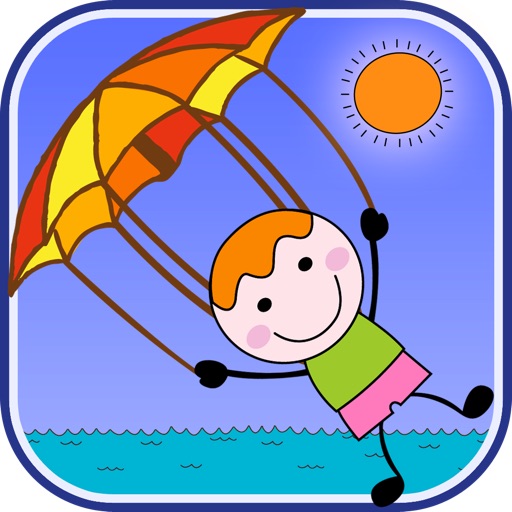 Parachute Adventure Time - Happy Stickman Fall Rescue iOS App