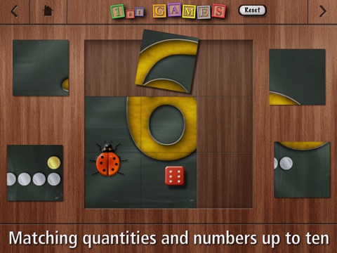 1st GAMES - Matching quantities and numbers up to ten HD puzzle for kids screenshot 2