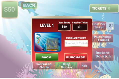 Deep Ocean Sunken Treasure Scratchers Instant Win Tickets screenshot 4