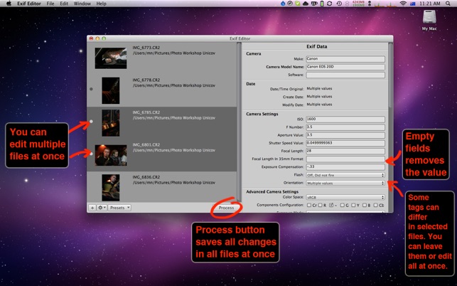 Free download exif editor 1.1.9 full version for mac