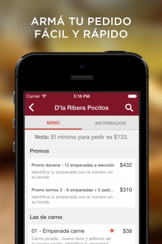 D'la Ribera Empanadas screenshot 3