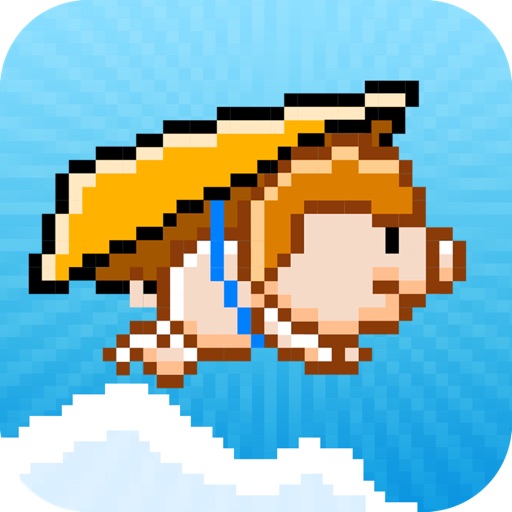 Flappy Pig - The Bird turned into a Gliding Pig iOS App
