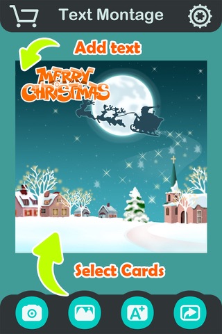 Santa Text Montage - Write Greeting Quotes on Photos with Artist Fonts screenshot 4