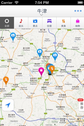 牛津离线地图(英国牛津离线地图、旅游景点信息、GPS定位导航) screenshot 2
