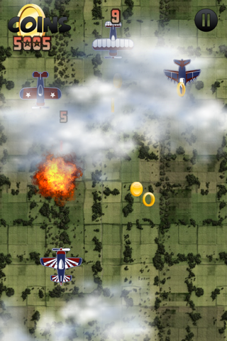 WW2 Carrier Fighter Games - Metal Baron Gunship Game Lite screenshot 2