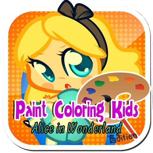 Paint Coloring Kids Alice in Wonderland Edition icon