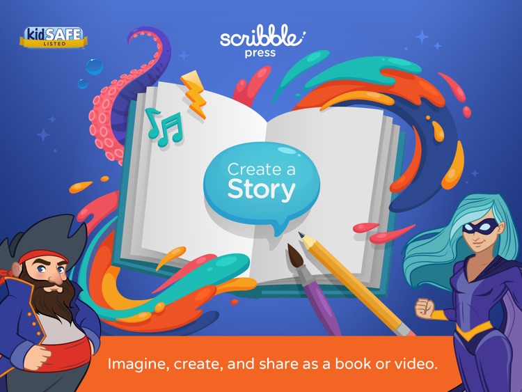 Scribble Press - Creative Book Maker for Kids screenshot-0