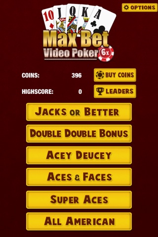 Video Poker Free Casino Deluxe Card Games - Win at the Max Bet Lucky Bonus Table screenshot 2