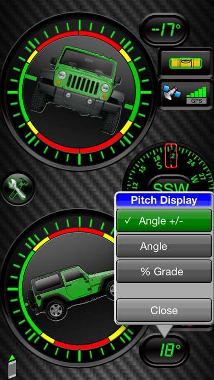 Vehicle Clinometer / Tilt meter