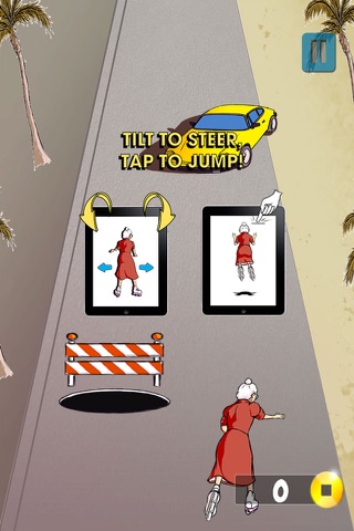 Crazy Grandma On Skates Free screenshot 3