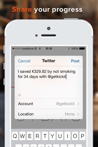 kickit 2 - Quit Smoking, Incentivized screenshot 3
