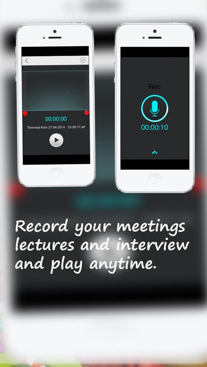 Voice Recoder - Audio Recording, Trimming and Sharing Notes and Memos