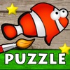 Ocean Puzzle - Coloring the Sea Fish Drawings - Games for Kids Lite