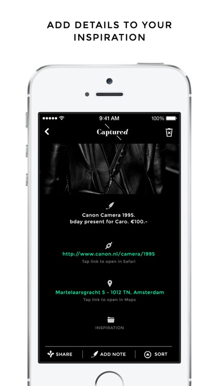 Captured - The clever way to capture your inspiration, just for you screenshot-3