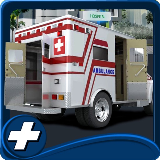 Ambulance Parking 3D Icon