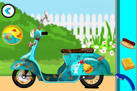 Scooty Repair Shop – Fix & wash kid’s bikes in this crazy mechanic game screenshot 4