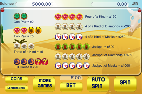 Ancients of the Desert Slot Machine - Pharaoh's Big Lucky Fortune screenshot 4