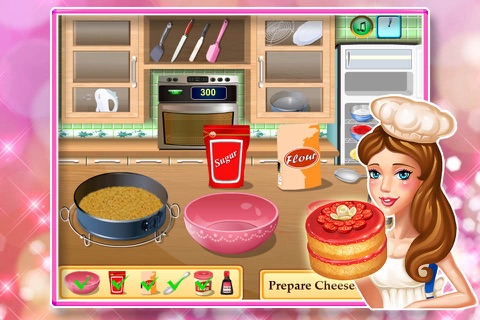 Baby cooking games：cheesecake screenshot 2