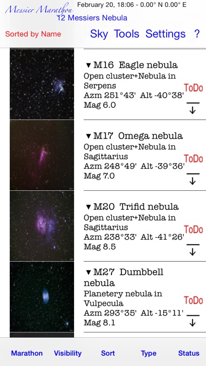 Messier Marathon