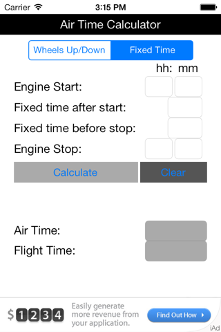 Air Time Calculator screenshot 2