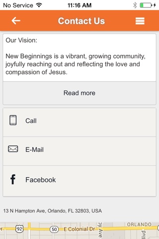 New Beginnings Church Orlando screenshot 2