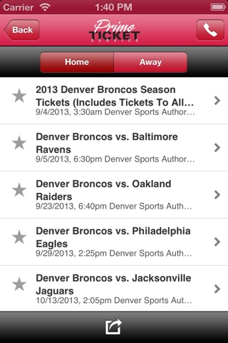 Prime Ticket Service screenshot 2