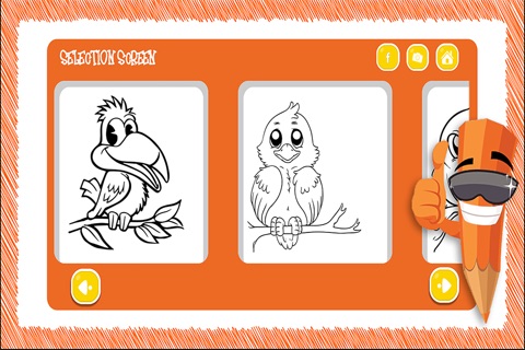 Birds Coloring Book screenshot 2