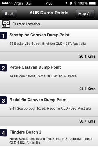 Australian Dump Point Finder screenshot 2