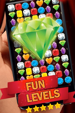 Jewel Match-3 World - Fun Gems And Diamonds Puzzle Maker For Kids screenshot 3