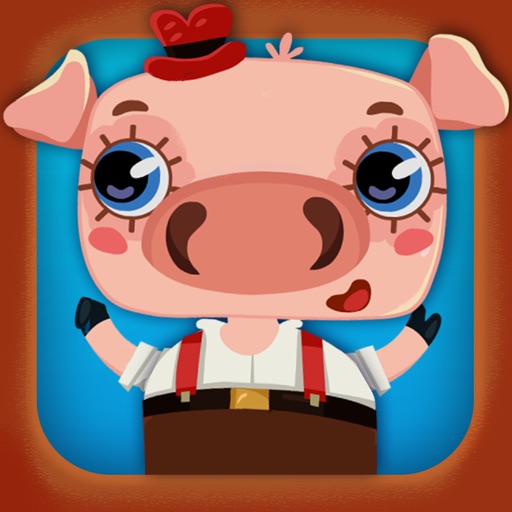 The Three Little Pigs - Interactive Book  with Mini Games for Kids