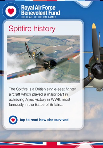 Official RAFBF Spitfire - Augmented Reality screenshot 4