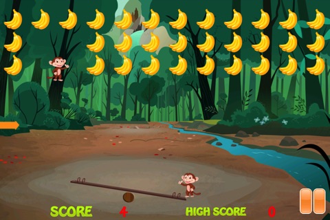 Jungle Monkey SeeSaw - Launch a Happy Ape Catcher screenshot 2