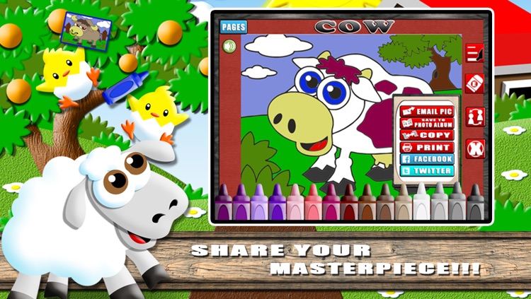 Coloring World Lite - A Farm Animal Learning Book for Kids screenshot-4