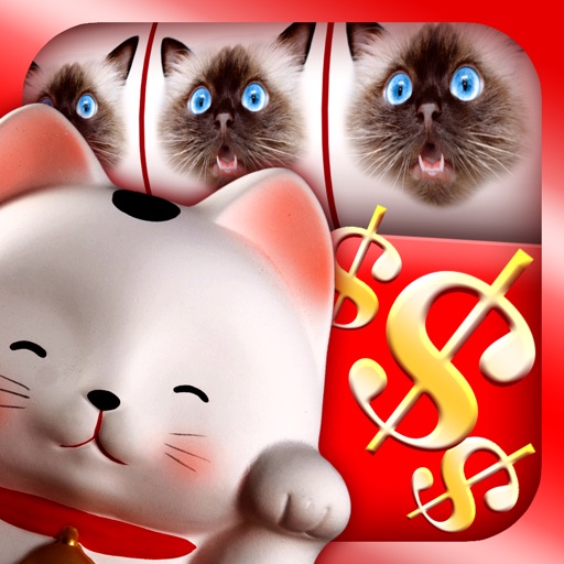 Lucky Cat Slots: Top Slot Machine Game with Real Kitty Cats' Sounds—FREE icon