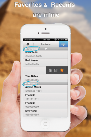 Swipe To iMessage or SMS - Tap to Call & Facetime - By ReachFast Contacts screenshot 3
