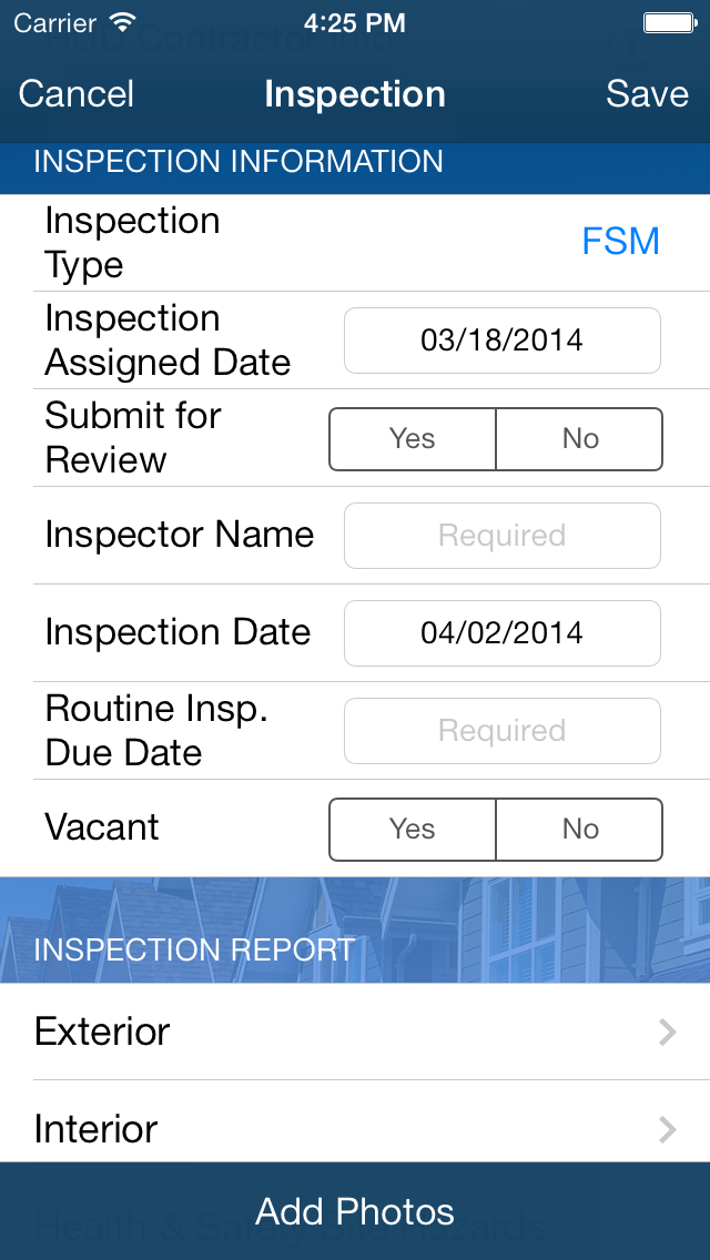 How to cancel & delete HUD Mobile Inspections from iphone & ipad 4