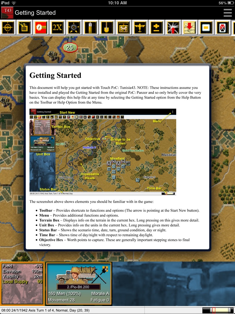 Panzer Campaigns - Tunisia '43 screenshot 2