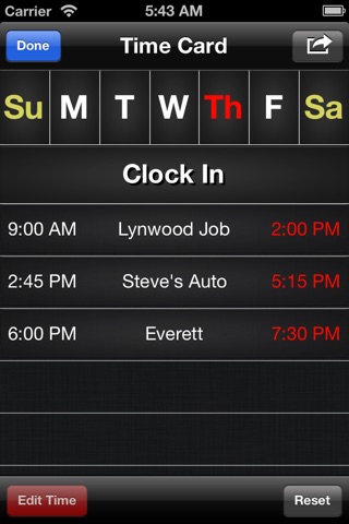 Time Card+ screenshot 3
