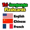 Flashcards - English, Chinese, French